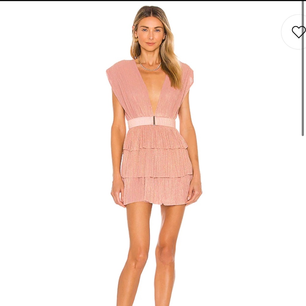 Skylar Mini Dress in Peach Sabina Musayev
